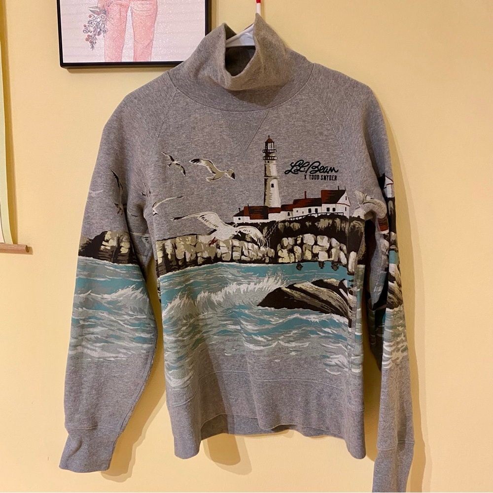 L.L. Bean x Todd Snyder Scenic Turtleneck in Grey Heather